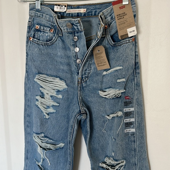 🎈HP🎈NWT Levi’s Ribcage Straight Ankle HR Jeans - Picture 5 of 6